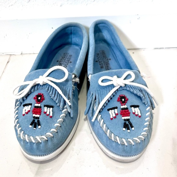 Minnetonka Thunderbird Animikii Moccasins 10 - Picture 8 of 9